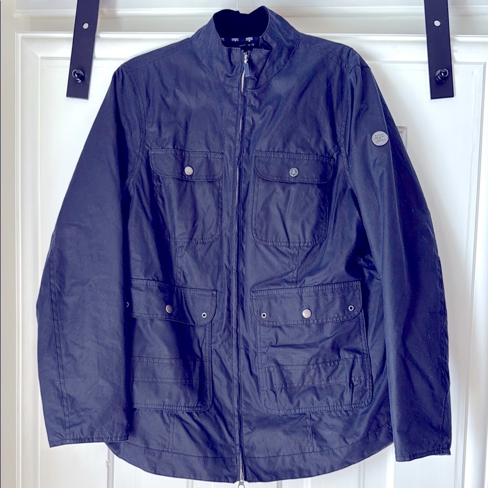 Barbour Navy Blue Lightweight Field Jacket